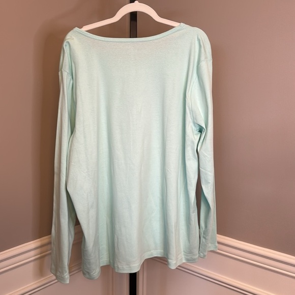 St. John's Bay essential tee size 3X in candy mint - Picture 5 of 5